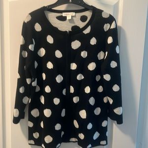 New without tags Coldwater Creek Zip up Cardigan size large 14